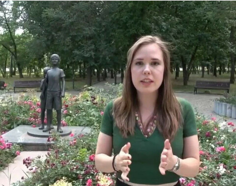 Alina Lipp. Screenshot aus einem YouTube-Video
