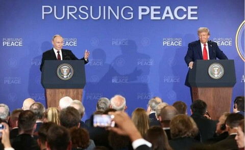 Putin und Trump auf der Pressekonferenz, auf der aber keine Fragen gestellt werden konnten. Bild:kremlin.ru/CC BY-SA-4.0